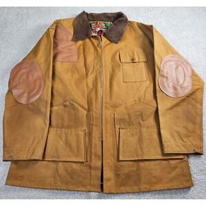 VTG 1950s–70 World Famous Rubberized Rainwear Jacket M Hunting Field Coat Canvas